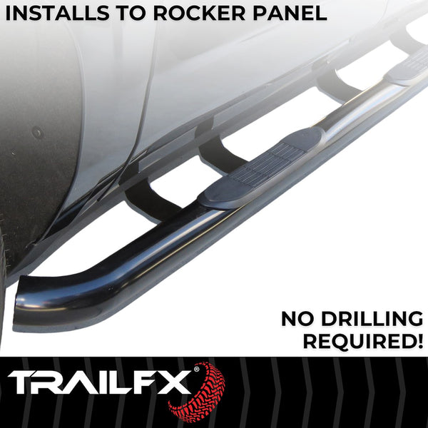 TrailFX Nerf Bar Round Tube Side Steps (MPN: A0046B)
