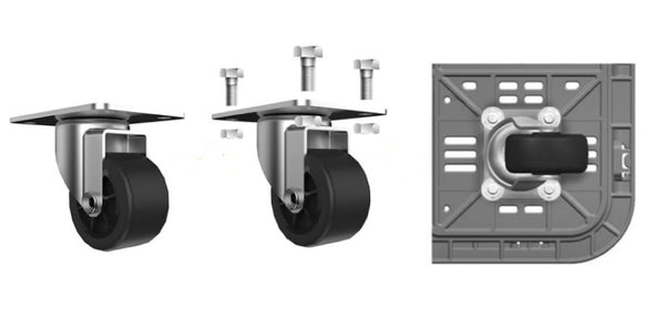 Big Ant Caster for Collapsible Square Crate (MPN: IP734/543 WLS)