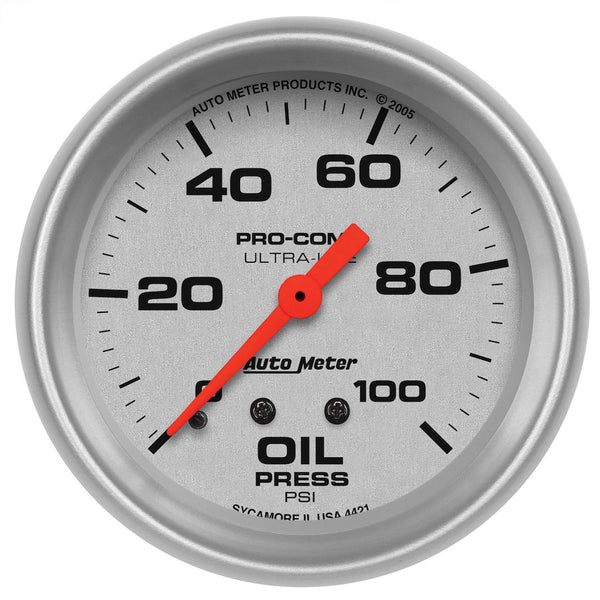 AutoMeter Ultra-Lite Oil Pressure Gauge (MPN: 4421)