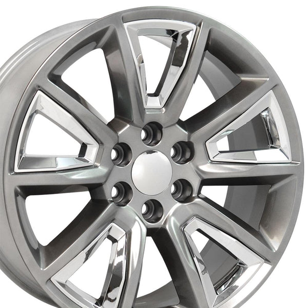 OE Wheels CV73B 22 Inch Aluminum Wheel (MPN: CV73B-22090-6550-24HB-IC)