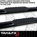 TrailFX 4 Inch Oval Tube Side Steps (MPN: A1502B)