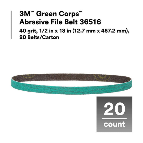 3M Green Corps Sanding Belt (MPN: 36516)