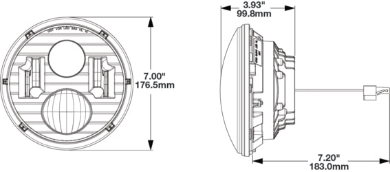 J.W. Speaker 8700 Evolution 2 Classic Headlight Assembly (MPN: 0557661)