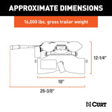 CURT A16 Fifth Wheel Trailer Hitch Head (MPN: 16520)