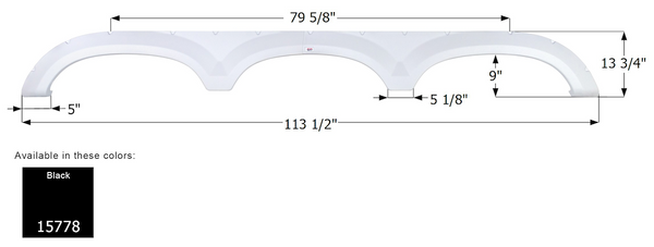 Icon Fender Skirt For Triple Axle RVs (MPN: 15778)