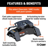 CURT A20 Fifth Wheel Trailer Hitch (MPN: 16092)