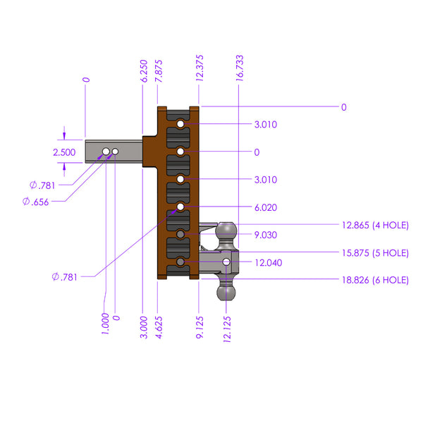 Gen-Y Hitch Mega-Duty Trailer Hitch Ball Mount (MPN: GH-1713)