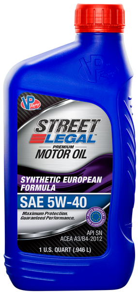 VP Racing Street Legal Synthetic Motor Oil (MPN: VP3254003)