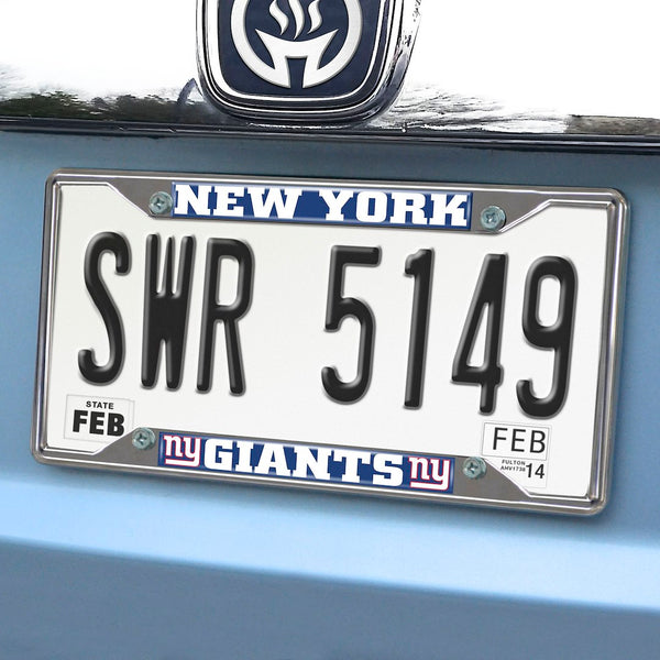 Fan Mat NFL New York Giants License Plate Frame (MPN: 21384)