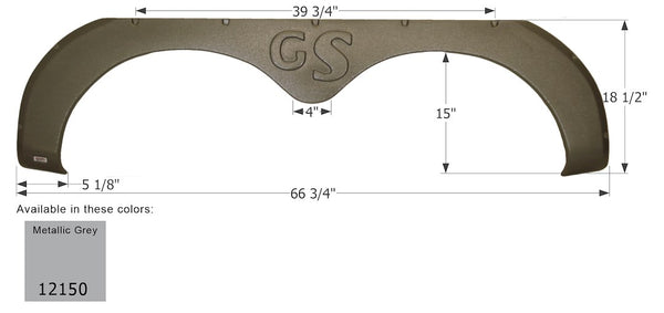 Icon Fender Skirt For Tandem Axle RVs (MPN: 12150)