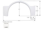 Icon Fender Skirt for Single Axle Vehicles (MPN: 14497)