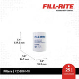 Fill-Rite Liquid Transfer Tank Pump Filter (MPN: F2510HM0)