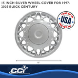Coast To Coast 15 Inch Wheel Cover Set (MPN: IWC44115S)