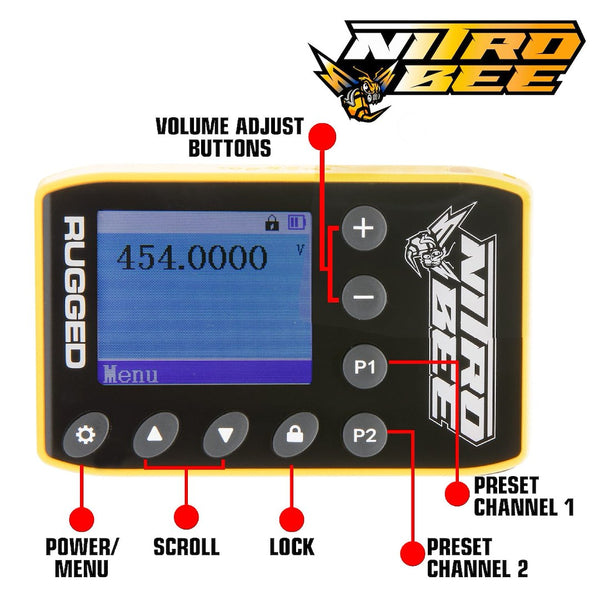 Rugged Radios Nitro Bee Xtreme Handheld UHF Radio (MPN: NITRO-BEE-X)