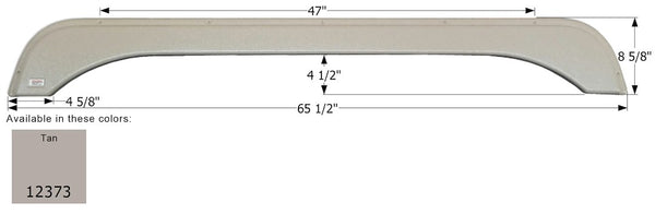 Icon Fender Skirt For Tandem Axle RVs (MPN: 12373)