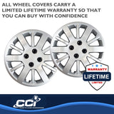 15 Inch Silver Wheel Cover Set (MPN: IWC45315S)