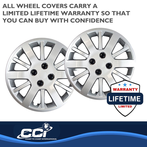15 Inch Silver Wheel Cover Set (MPN: IWC45315S)