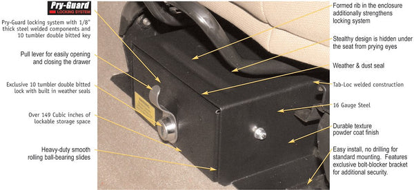 Tuffy Security Under Seat Storage Unit (MPN: 250-01)