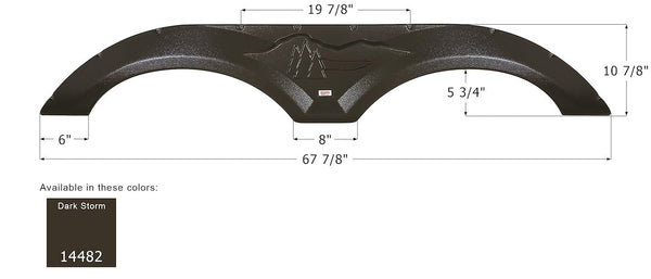 Icon Fender Skirt for Tandem Axle (MPN: 14482)