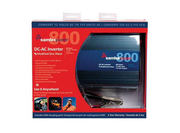 Samlex America Power Inverter (MPN: SAM-800-12)