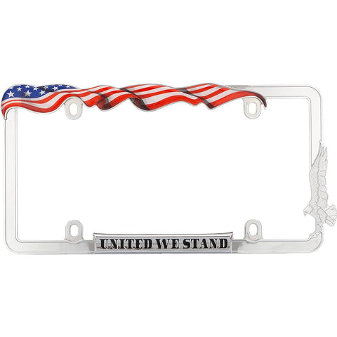 License Plate Frame with American Flag Design (MPN: 31030)