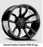 Torque Wheels 22 Inch Gloss Black Impact Wheel (MPN: TW403C-22119805-25)