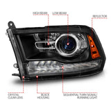 AnzoUSA Headlight Assembly With Projector Beam (MPN: 111609)