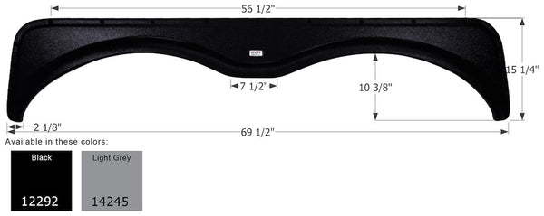 Icon Fender Skirt for Tandem Axle (MPN: 14245)