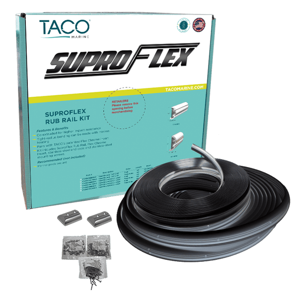 Taco SuproFlex Boat Rub Rail (MPN: V11-9993BBK80-2)