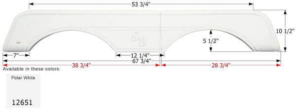 Icon Fender Skirt For Tandem Axle (MPN: 12651)