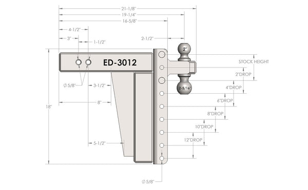 Bulletproof Hitches Extreme Duty Hitch (MPN: ED3012)