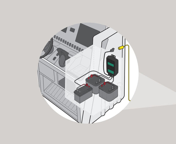 Battery Tender WaveCharge Pro 3-Bank Battery Charger (MPN: 022-1008-DL-WH)