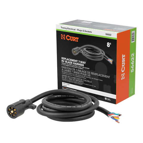 CURT 7-Way RV Blade Trailer Wiring Connector (MPN: 56622)