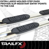 TrailFX 5 Inch Oval Bent Side Bars (MPN: A7090S)
