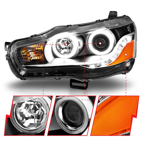 AnzoUSA Headlight Assembly With Halo (MPN: 121428)