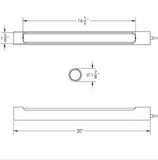 Taco Boat T Top Tube Light (MPN: F38-2050B-1)