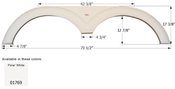 Icon Fender Skirt For Tandem Axle RVs (MPN: 01769)