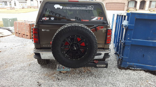 WILCO Off-Road Hitchgate Solo Tire Carrier (MPN: UHG33187)