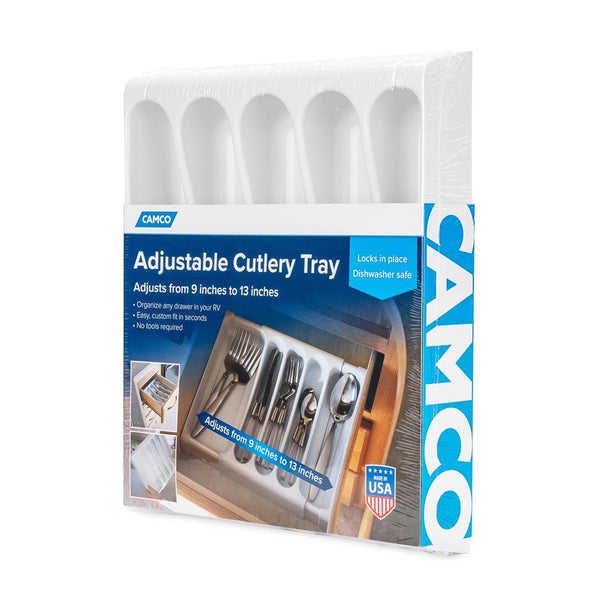 Adjustable Cutlery Tray for RV and Marine Use (MPN: 43503)