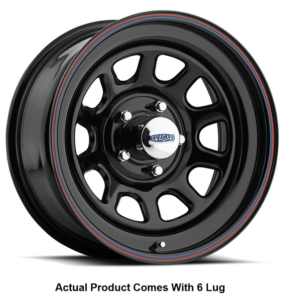 Cragar Black D Window 342 Wheel (MPN: 1527570565B)