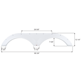 Icon Fender Skirt for Tandem Axle (MPN: 16560)