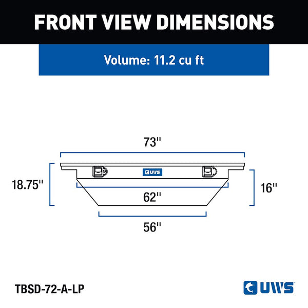 UWS Crossover Deep Low Profile Tool Box (MPN: TBSD-72-A-LP)