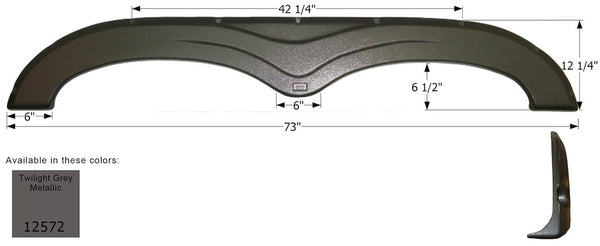 Icon Fender Skirt For Tandem Axle RVs (MPN: 12572)