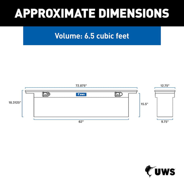 UWS Slim Line Crossover Tool Box (MPN: TBSD-72-SL-LP)