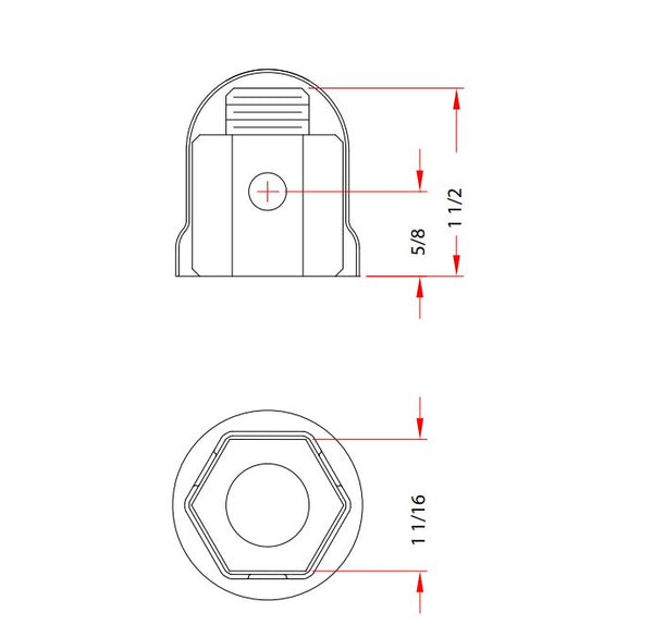 Wheel Master Lug Nut Cover (MPN: 8011)