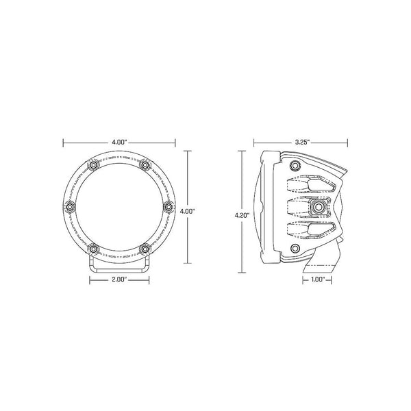 Rigid Lighting 360 Series LED Fog Light (MPN: 36400)