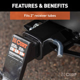 Curt 5/8 Inch Bent Trailer Hitch Pin with Swivel Clip (MPN: 21551)