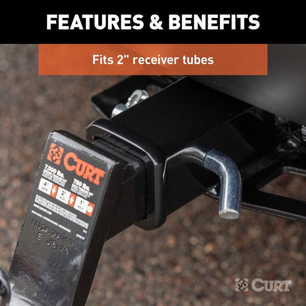 Curt 5/8 Inch Bent Trailer Hitch Pin with Swivel Clip (MPN: 21551)