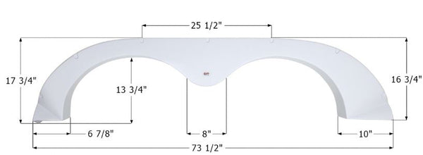 Icon Fender Skirt for Tandem Axle (MPN: 14180)