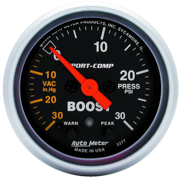 AutoMeter Sport-Comp Gauge Boost Vacuum (MPN: 3377)